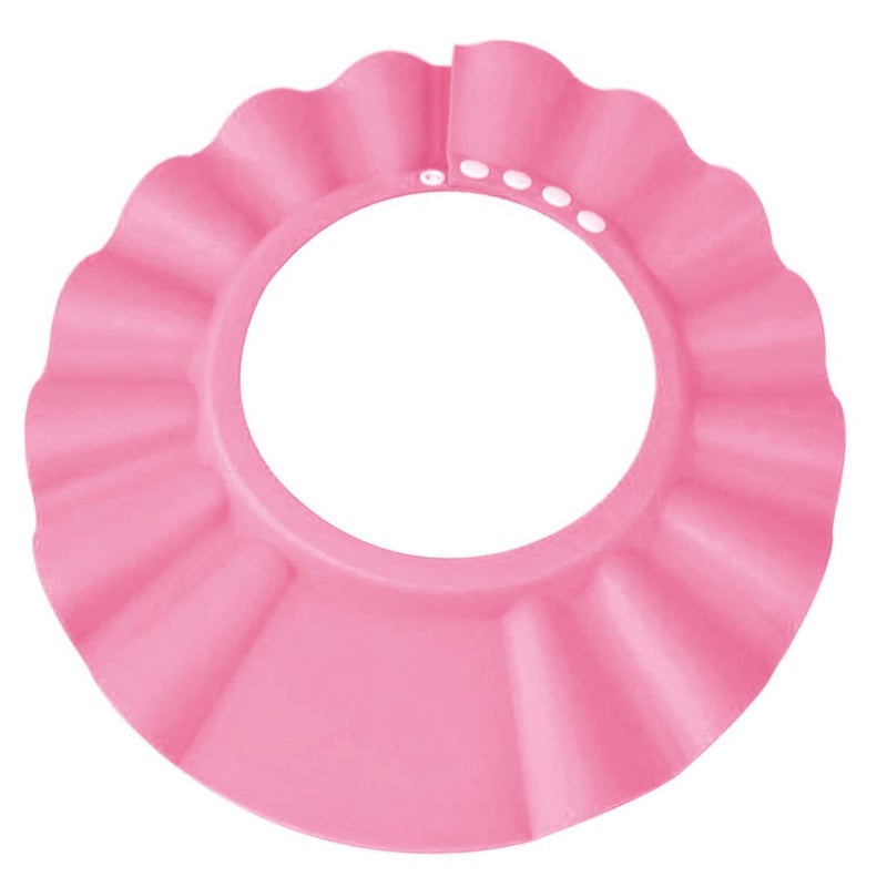 KOMIDK Baby Shower Cap Soft Adjustable Baby Bath Head Cap Visor for Washing Hair Shower Bathing Protection Bath Cap for Toddler, Baby, Kids, Children (Pink) - Image 2